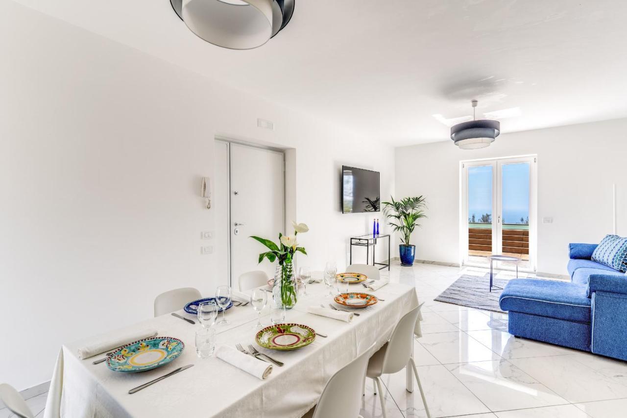 Villa Rusinella Minimalist Retreat With Sea Views Massa Lubrense Exterior foto