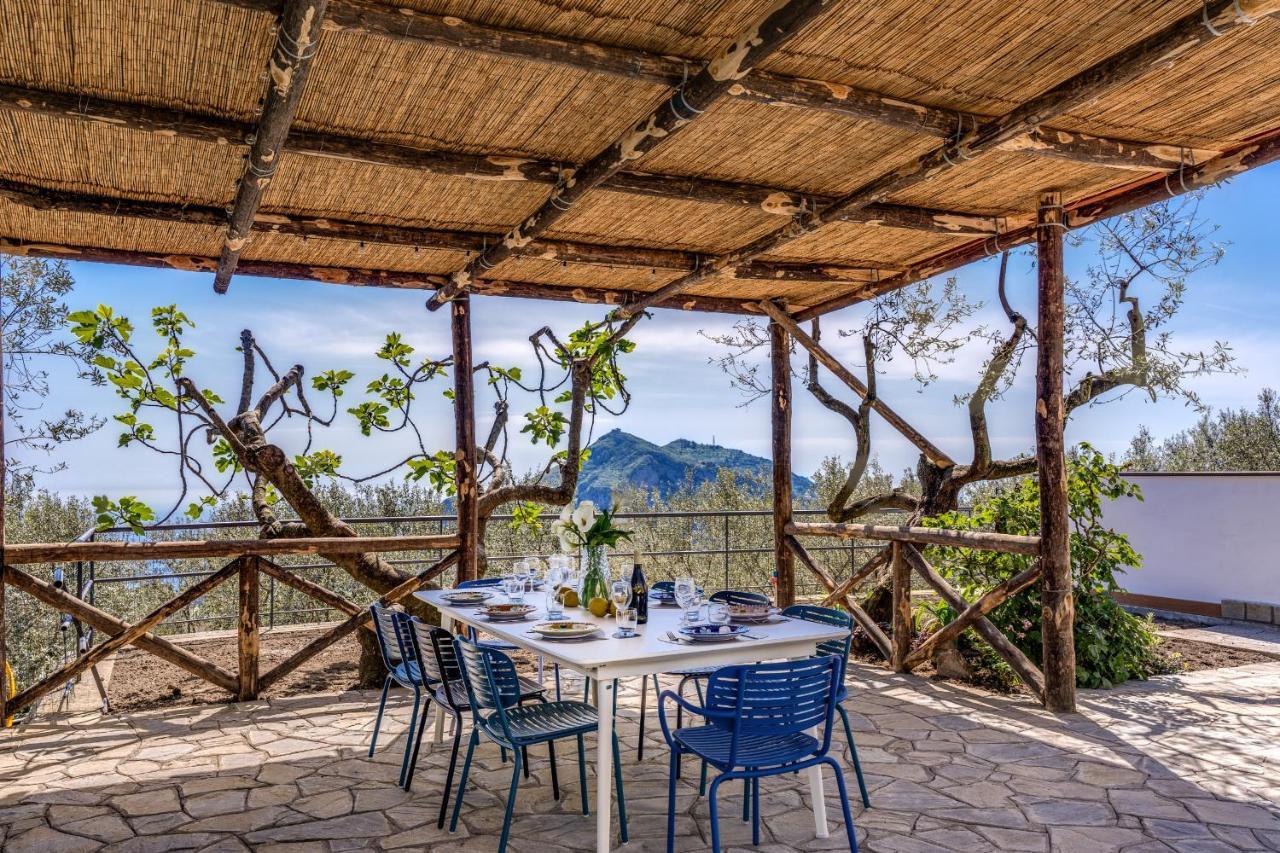 Villa Rusinella Minimalist Retreat With Sea Views Massa Lubrense Exterior foto