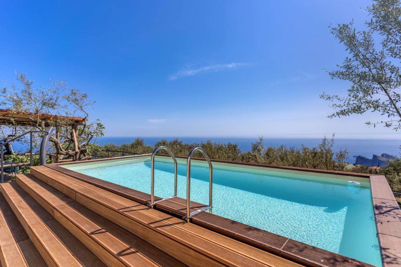Villa Rusinella Minimalist Retreat With Sea Views Massa Lubrense Exterior foto