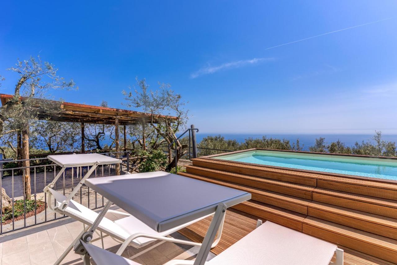 Villa Rusinella Minimalist Retreat With Sea Views Massa Lubrense Exterior foto