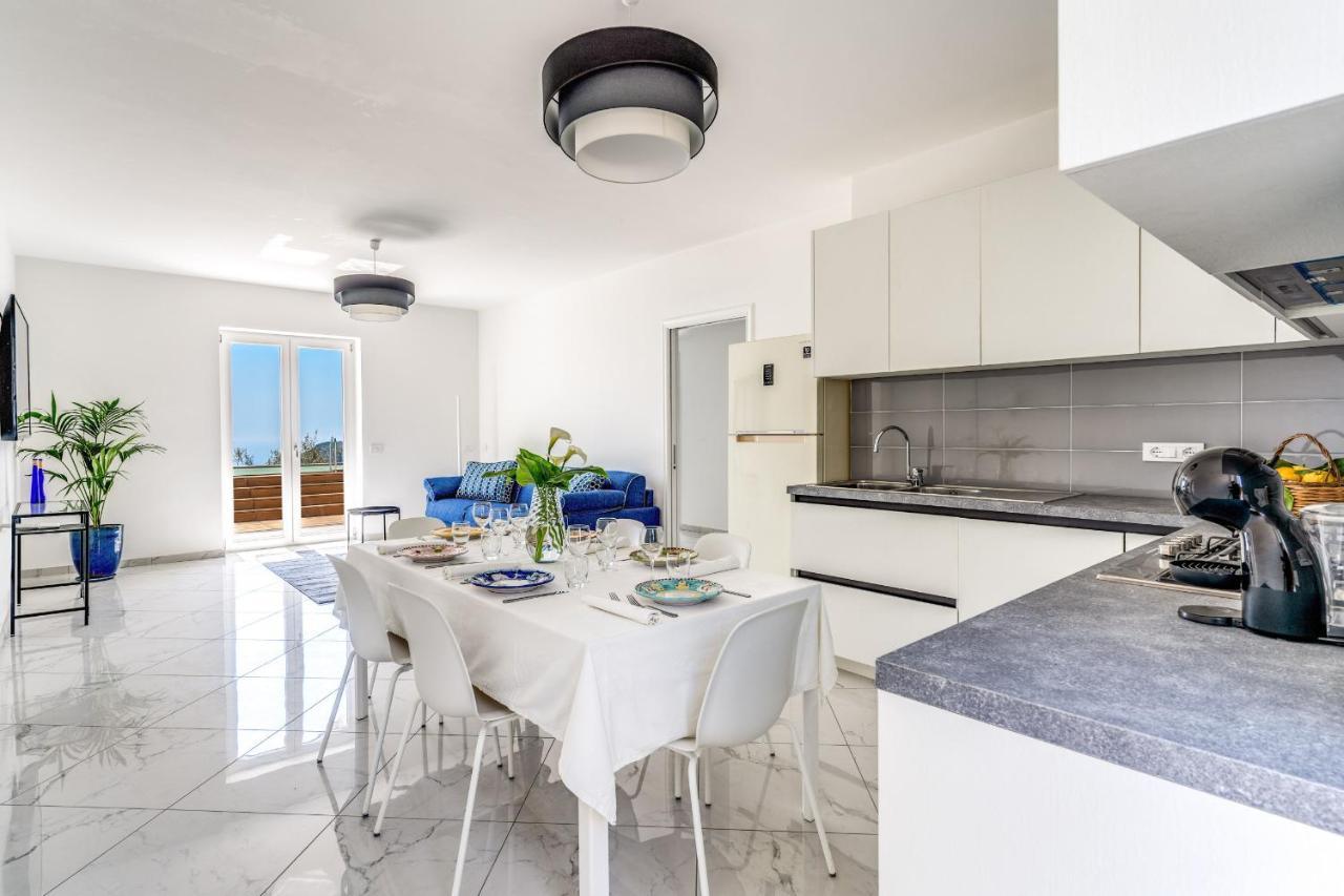 Villa Rusinella Minimalist Retreat With Sea Views Massa Lubrense Exterior foto