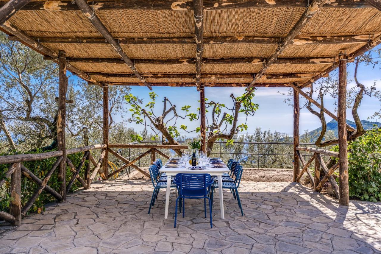 Villa Rusinella Minimalist Retreat With Sea Views Massa Lubrense Exterior foto